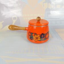 Vintage orange floral d'occasion  Expédié en Belgium
