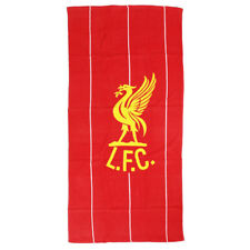 Kit retrô de toalha Liverpool FC brasão ouro vermelho 140cm x 70cm algodão produto oficial comprar usado  Enviando para Brazil