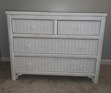 White wicker dresser for sale  Saint Robert