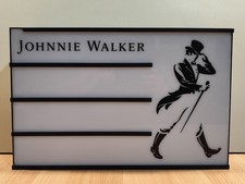Placa de iluminação publicitária de uísque escocês Johnnie Walker, usado comprar usado  Enviando para Brazil