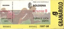Biglietto stadio bologna usato  Italia