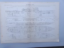 Plan coupe paquebot d'occasion  Dijon