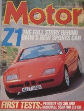 Motor magazine 1987 for sale  DARWEN