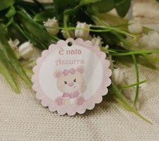 Bigliettini nascita tag usato  Misilmeri
