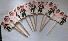 Wedding cupcake picks for sale  IPSWICH