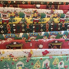 Vintage christmas wrapping for sale  LUDLOW