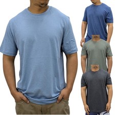 Camisetas masculinas básicas lisas cor sólida ajuste regular manga curta algodão academia comprar usado  Enviando para Brazil