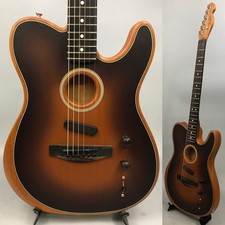 Usado, Fender American Acoustasonic Telecaster All-Mahogany Ebony Fingerboard Bourbon B comprar usado  Enviando para Brazil