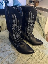 Ladies black faux for sale  CLEVEDON