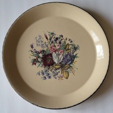 Home And Garden Party 2004 Stoneware Floral Esplendor Prato Redondo 13" comprar usado  Enviando para Brazil