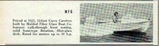 Usado, Foto de revista 1960 MFG 13' Corry Carefree barco moldado fibra de vidro Co. comprar usado  Enviando para Brazil