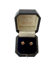 Ruby earrings 9ct for sale  LIVERPOOL