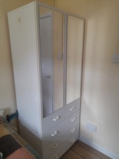 White wardrobe drawers for sale  KNIGHTON