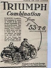 Advert 1926 triumph for sale  UK