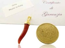 Ciondolo corallo cornetto usato  Torre del Greco