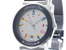 Relógio feminino CORUM Admirals Cup 39.610.30V50B data prata quartzo N ESTADO PERFEITO JAPÃO comprar usado  Enviando para Brazil