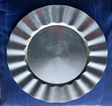 Silver metallic charger for sale  LIVERPOOL