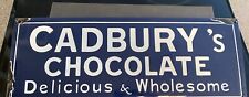 Cadburys chocolate enamel for sale  CRANBROOK