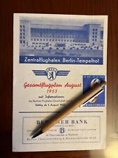 Flugplan august 1953 gebraucht kaufen  Neuruppin-Umland