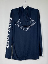 Moletom com capuz Salty Crew Hotwire Pinnacle Tech azul juvenil GRANDE NOVO comprar usado  Enviando para Brazil