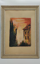 Tableau signé pastel d'occasion  Pontigny