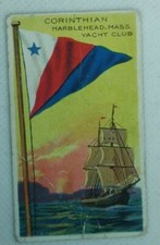 1909-11 Bandeiras de Todas as Nações T59-4 Recrutar Charutos Backs Iate Corinthian  comprar usado  Enviando para Brazil