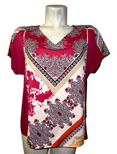 Túnica CHICO'S tamanho superior LP (2P) verão com estampa floral e geométrica comprar usado  Enviando para Brazil