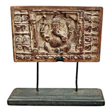 1900 Antigo Antigo Vintage Esculpido à Mão Figura de Madeira Ganesha Tampo de Mesa comprar usado  Enviando para Brazil