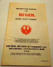 Carabina original de fábrica Sturm Ruger manual de instruções modelo 10/22 1978 comprar usado  Enviando para Brazil