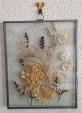 Glasbild trockenblumen handarb gebraucht kaufen  Bad Lauchstädt