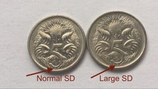 ⚡1994 Australian 5 centavos 🇦🇺*GRANDE SD* Moeda de erro/variedade escassa conjunto de 2 moedas💰 comprar usado  Enviando para Brazil