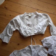 Tolle dirndlbluse weiß gebraucht kaufen  Wassertrüdingen