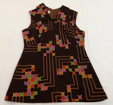 Vintage ärmelloses minikleid gebraucht kaufen  Rastatt