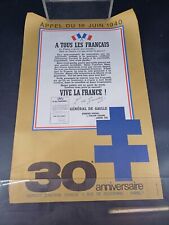 Affiche 30ème anniversaire d'occasion  Le Teil
