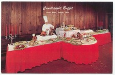 Cartão postal Toledo OH Secor Hotel luz de velas buffet restaurante chef Ohio comprar usado  Enviando para Brazil