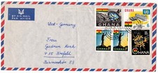 Ghana 1966 Franqueo Mixto Diamante - Flor - Estatua Michel Nº 49+54+229+257 segunda mano  Embacar hacia Mexico