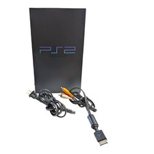 Console Sony PlayStation 2 PS2 FAT SCPH-30001 preto testado funcionando comprar usado  Enviando para Brazil