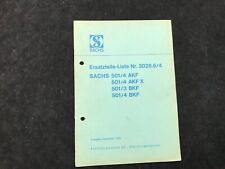 Ersatzteilliste sachs 501 gebraucht kaufen  Kulmbach