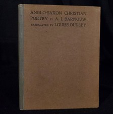 Anglo-Saxon Christian Poetry ~ Adriaan Jacob Barnouw ~ 1st Edition 1914 Hardback comprar usado  Enviando para Brazil
