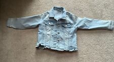 Girls denim jacket for sale  WITHAM