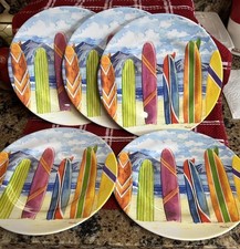 Prancha de surf Sakura Evolution verão areia melamina 5 pratos para salada e almoço 8 1/2"  comprar usado  Enviando para Brazil
