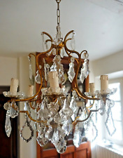Lustre pampilles bronze d'occasion  Sarrians