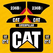 Usado, Conjunto de decalques de substituição para minicarregadeira Caterpillar CAT 236B3 comprar usado  Enviando para Brazil