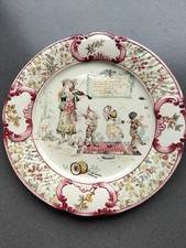 Ancienne assiette sarreguemine d'occasion  Truchtersheim