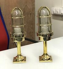 REPLIQUE LAMPE CLOISON STYLE VINTAGE LAITON MÉTAL HOME OFFICE ART DECOR LOT DE 2 comprar usado  Enviando para Brazil