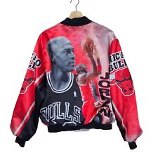 Usado, Chaqueta Bomber De Colección Años 90 Chicago Bulls Michael Jordan #23 Línea Tiza Satinado Talla L segunda mano  Embacar hacia Argentina