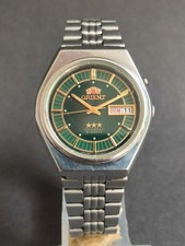 Usado, Antigo ORIENT tristar 3 estrelas AAA cristal verde Japão relógio automático masculino comprar usado  Enviando para Brazil