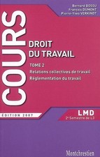 Droit travail tome d'occasion  France
