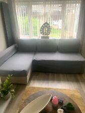Shaped sofa bed for sale  HORSHAM