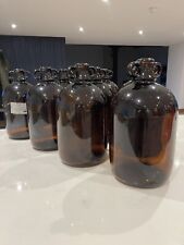 Amber litre demijohn for sale  THETFORD